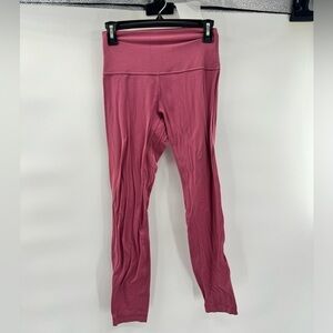 Lululemon Womens Pink High Waisted Rise Carrot Full Length Leggings Size 6